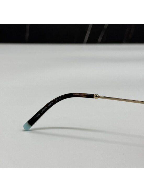 Tiffany & Co TF3088 618978 Brown Gold Rimless Women Sunglasses Authentic NEW main image 6